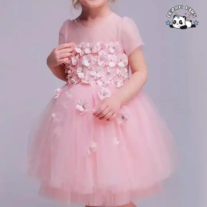 LEZONKIDS - High Quality Spring Autumn Fashion Girls Fluffy Tulle Pleated Tutu Dress for 3 to 12T Girls